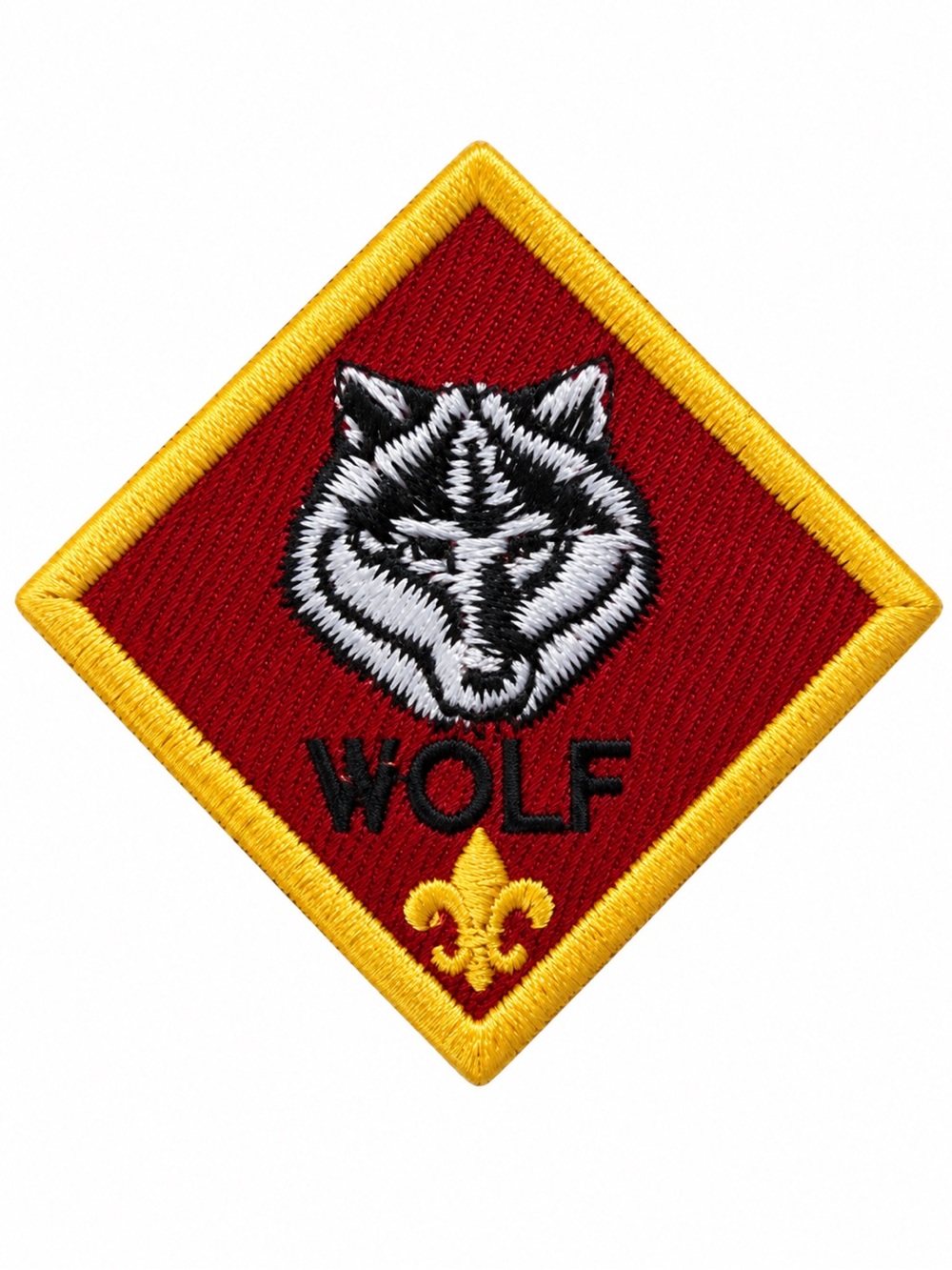 Vintage Boy Scouts Wolf Embroidered Patch